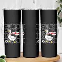 England Soccer Football Skinny Tumbler Silly Goose England Flag Fan Supporter