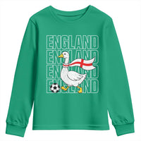England Soccer Football Youth Sweatshirt Silly Goose England Flag Fan Supporter