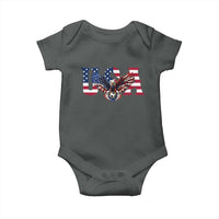 USA Soccer Eagle American Flag Fan Baby Onesie
