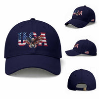 USA Soccer Eagle American Flag Fan Baseball Cap