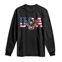 USA Soccer Eagle American Flag Fan Long Sleeve Shirt