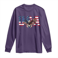 USA Soccer Eagle American Flag Fan Long Sleeve Shirt