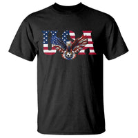 USA Soccer Eagle American Flag Fan T Shirt