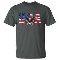 USA Soccer Eagle American Flag Fan T Shirt