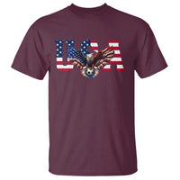 USA Soccer Eagle American Flag Fan T Shirt