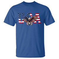 USA Soccer Eagle American Flag Fan T Shirt