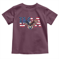 USA Soccer Eagle American Flag Fan Toddler T Shirt