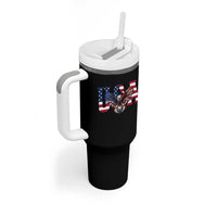 USA Soccer Eagle American Flag Fan Tumbler With Handle