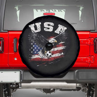 USA Soccer Bald Eagle American Flag Vintage Spare Tire Cover