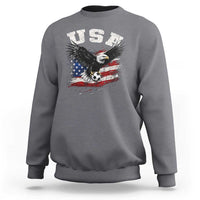 USA Soccer Bald Eagle American Flag Vintage Sweatshirt