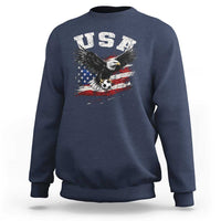 USA Soccer Bald Eagle American Flag Vintage Sweatshirt