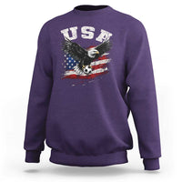 USA Soccer Bald Eagle American Flag Vintage Sweatshirt