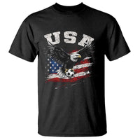 USA Soccer Bald Eagle American Flag Vintage T Shirt