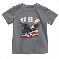 USA Soccer Bald Eagle American Flag Vintage Toddler T Shirt