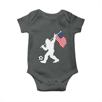 USA Soccer Bigfoot American Flag Fan Baby Onesie