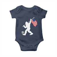 USA Soccer Bigfoot American Flag Fan Baby Onesie