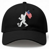 USA Soccer Bigfoot American Flag Fan Baseball Cap