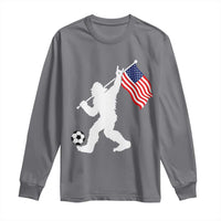 USA Soccer Bigfoot American Flag Fan Long Sleeve Shirt