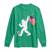 USA Soccer Bigfoot American Flag Fan Long Sleeve Shirt