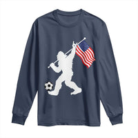 USA Soccer Bigfoot American Flag Fan Long Sleeve Shirt