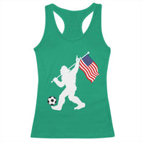 USA Soccer Bigfoot American Flag Fan Racerback Tank Top