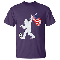 USA Soccer Bigfoot American Flag Fan T Shirt