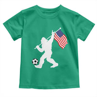 USA Soccer Bigfoot American Flag Fan Toddler T Shirt
