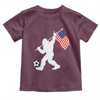USA Soccer Bigfoot American Flag Fan Toddler T Shirt