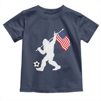 USA Soccer Bigfoot American Flag Fan Toddler T Shirt