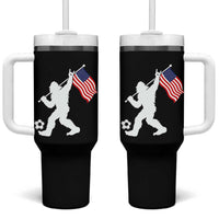 USA Soccer Bigfoot American Flag Fan Tumbler With Handle
