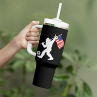 USA Soccer Bigfoot American Flag Fan Tumbler With Handle