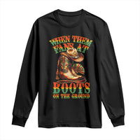 Black Cowgirl Long Sleeve Shirt When Them Fans At Boots On The Ground - Wonder Print Shop