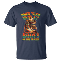 Black Cowgirl T Shirt When Them Fans At Boots On The Ground - Wonder Print Shop