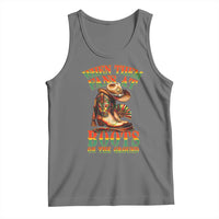 Black Cowgirl Tank Top When Them Fans At Boots On The Ground - Wonder Print Shop