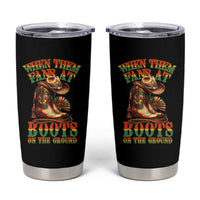 Black Cowgirl Tumbler Cup When Them Fans At Boots On The Ground - Wonder Print Shop