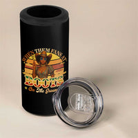 Black Cowgirl Rodeo 4 in 1 Can Cooler Tumbler Where Them Fans At Boots On Da Ground