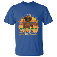 Black Cowgirl Rodeo T Shirt Where Them Fans At Boots On Da Ground - Wonder Print Shop