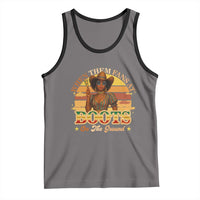 Black Cowgirl Rodeo Tank Top Where Them Fans At Boots On Da Ground - Wonder Print Shop