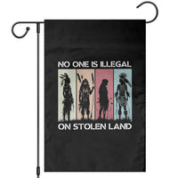 No One is Illegal on Stolen Land Garden Flag Native American Indigenous - Wonder Print Shop