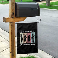 No One is Illegal on Stolen Land Garden Flag Native American Indigenous - Wonder Print Shop
