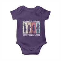 No One is Illegal on Stolen Land Baby Onesie Native American Indigenous - Wonder Print Shop