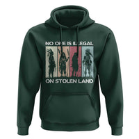 No One is Illegal on Stolen Land Hoodie Native American Indigenous - Wonder Print Shop