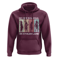 No One is Illegal on Stolen Land Hoodie Native American Indigenous - Wonder Print Shop