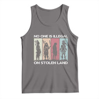 No One is Illegal on Stolen Land Tank Top Native American Indigenous - Wonder Print Shop