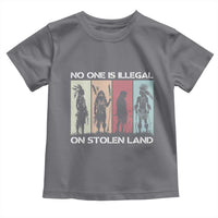 No One is Illegal on Stolen Land Toddler T Shirt Native American Indigenous - Wonder Print Shop