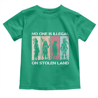 No One is Illegal on Stolen Land Toddler T Shirt Native American Indigenous - Wonder Print Shop