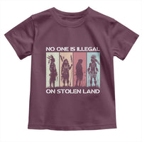 No One is Illegal on Stolen Land Toddler T Shirt Native American Indigenous - Wonder Print Shop