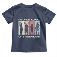 No One is Illegal on Stolen Land Toddler T Shirt Native American Indigenous - Wonder Print Shop