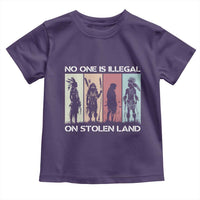 No One is Illegal on Stolen Land Toddler T Shirt Native American Indigenous - Wonder Print Shop