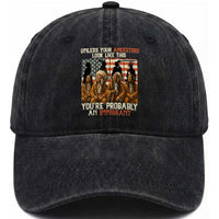 Native American Heritage Washed Cotton Baseball Cap Unless Your Ancestors Look Like This You Are Probably An Immigrant